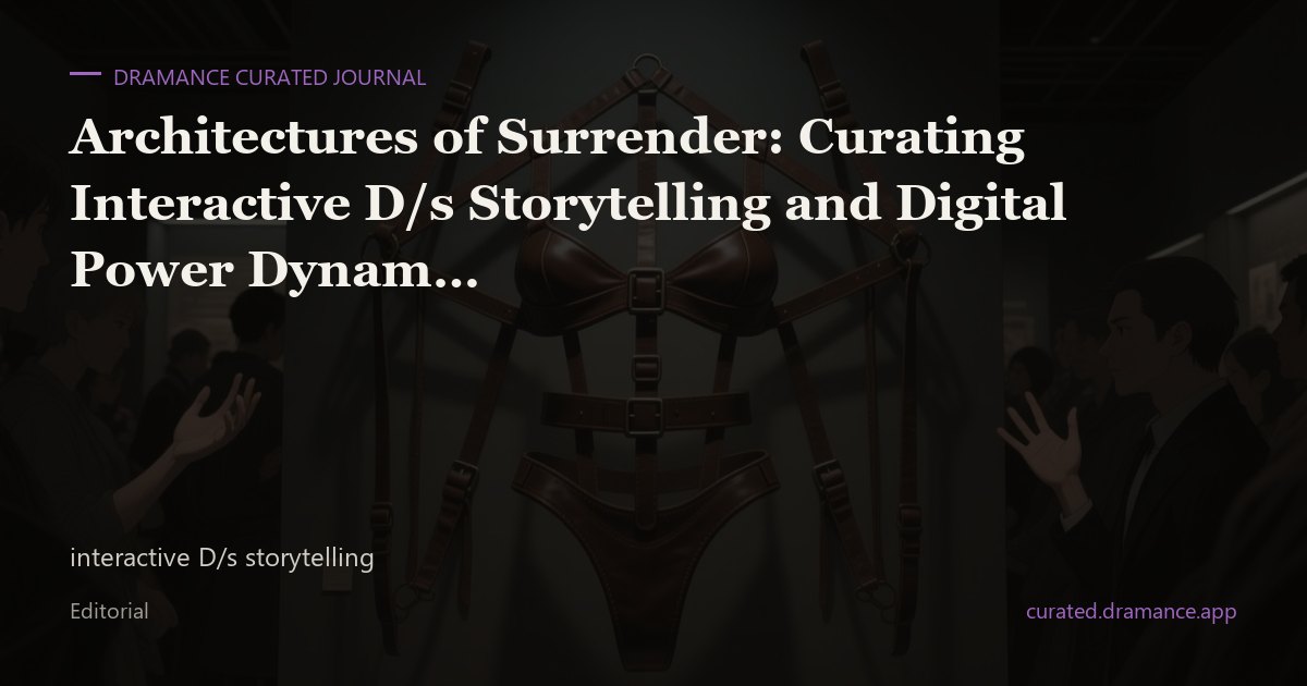 Interactive D/s storytelling and digital power dynamics — Dramance Curated editorial