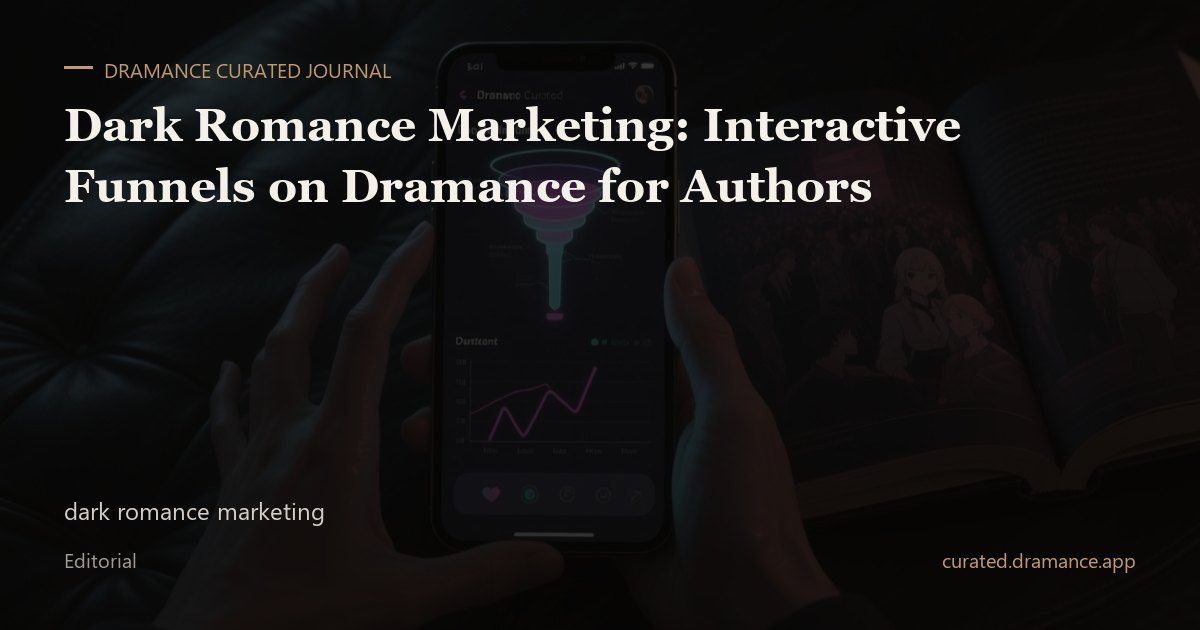 Dark Romance marketing with Dramance for Authors — interactive funnels, AI chats, and BookTok trailers